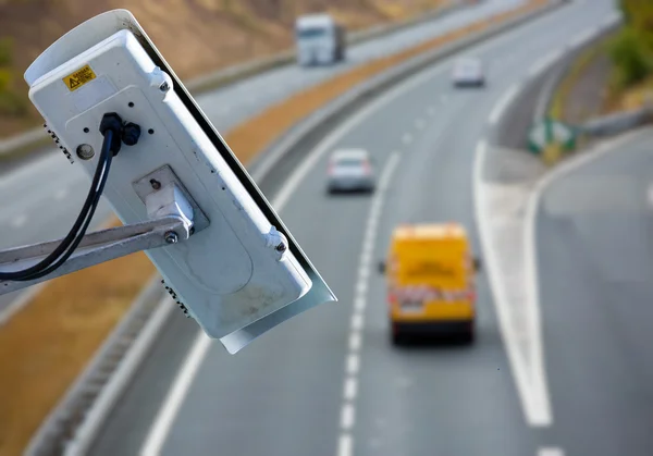 System CCTV na drodze — Zdjęcie stockowe