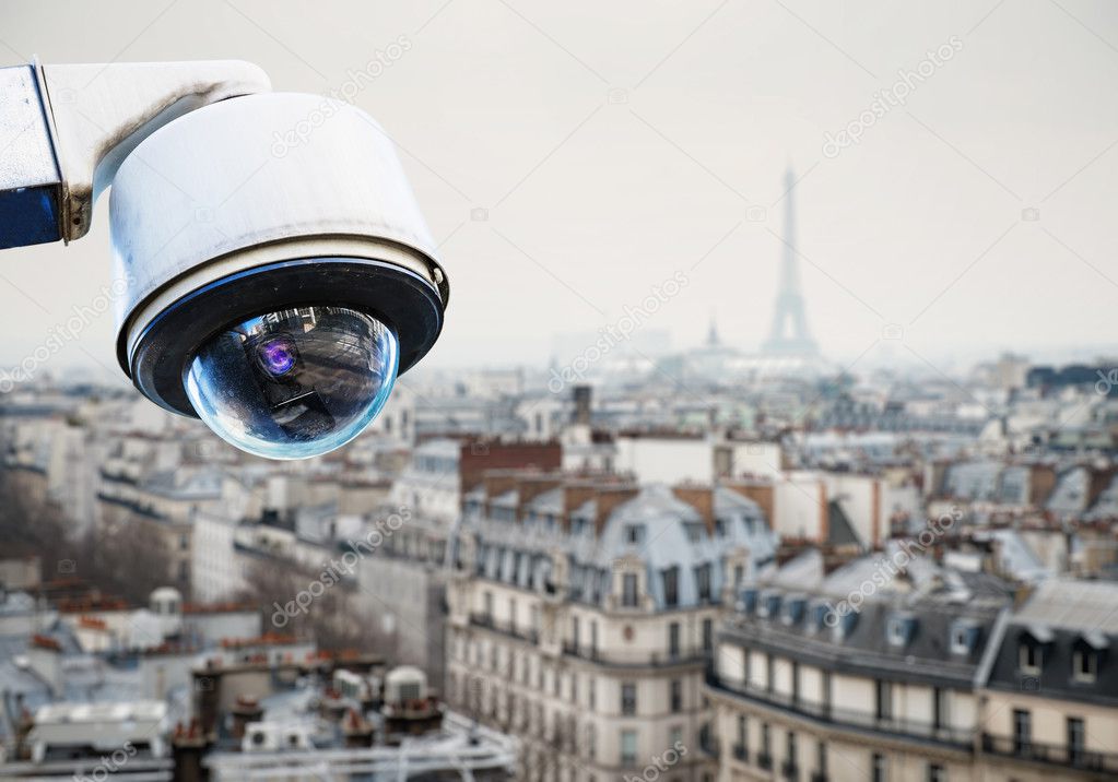 CCTV surveillance system paris roof