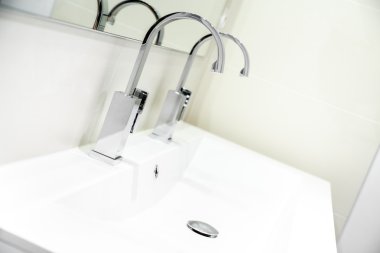 modern bir banyo bir İtalyan duş yakın çekim