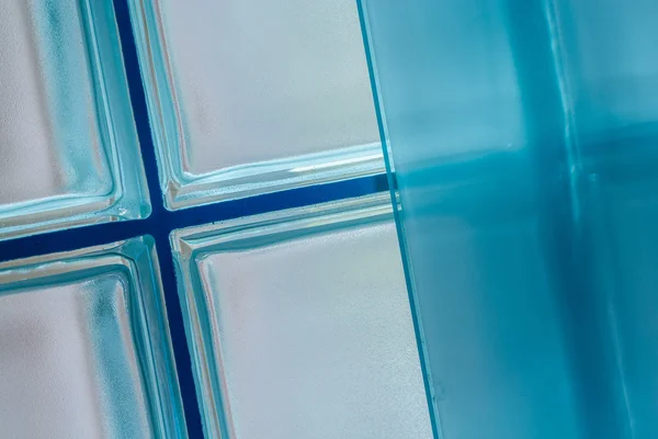 Parete di mattoni di vetro colorato — Foto Stock