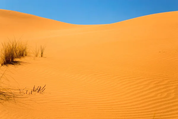 Sahra Çölü 'ndeki kum tepeleri, Merzouga, Fas — Stok fotoğraf