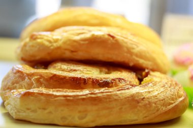 portre üzerinde Fransız üzüm ekmek