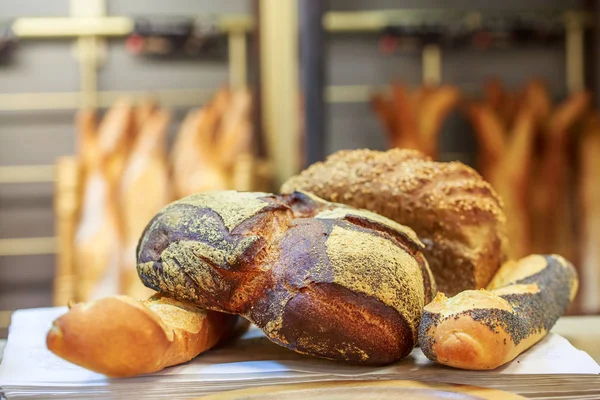 Pan de campo en panadería tradicional — Foto de Stock