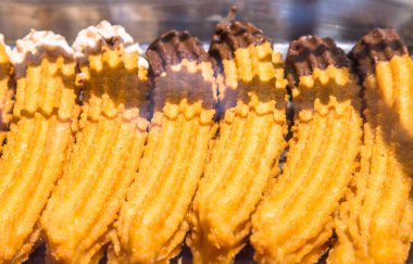 İspanyol taze churro bir dükkanda