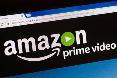 Paris, Fransa - 05 Haziran 2017: Amazon Prime Video ana Web sitesi. Amazon, bir Amerikan elektronik ticaret olduğunu. Onun iş genişletmek için amazon bir yeni online streaming video hizmet yarattı