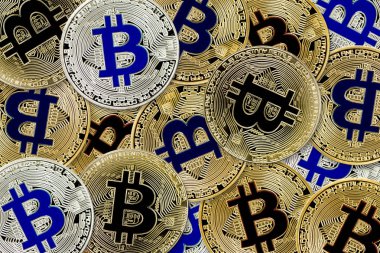 Sanal para arka plan (sanal sikkeleri kavramı Bitcoin Cryptocurrency)