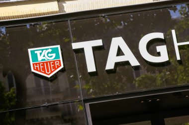 Paris, France - July 14, 2014: TAG Heuer storefront on the Champs Elysees. clipart