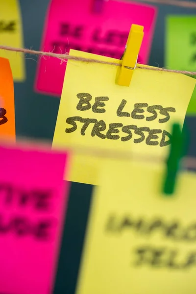 Nota concept de motivation pour être moins stressé — Photo