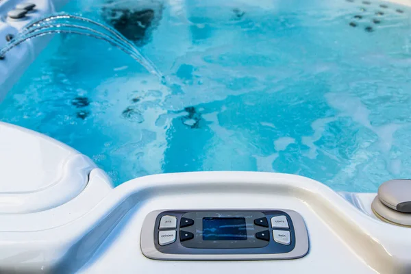 Closeup Of Water In Hot Bath Tubs — Stock Photo, Image