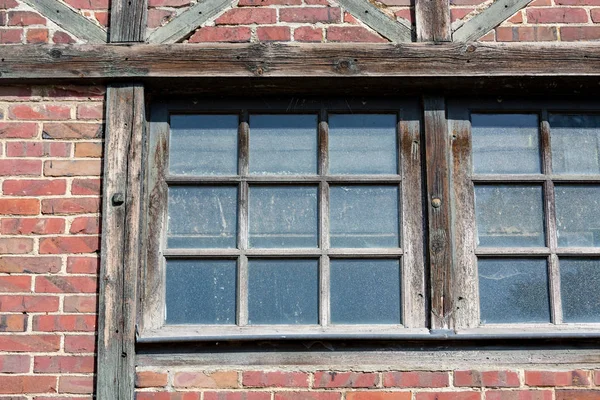 Old half-timbered window — Stock Photo, Image