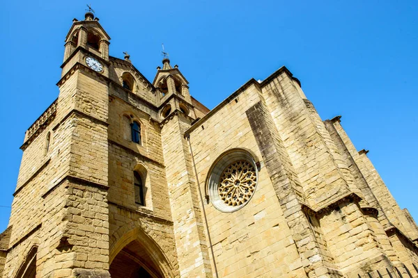 Basilica of Santa Maria del Coro in San Sebastian, Spain — Stock Photo, Image
