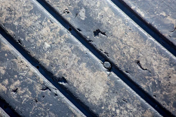 使用済みのタイヤのトレッドのクローズ アップ — ストック写真