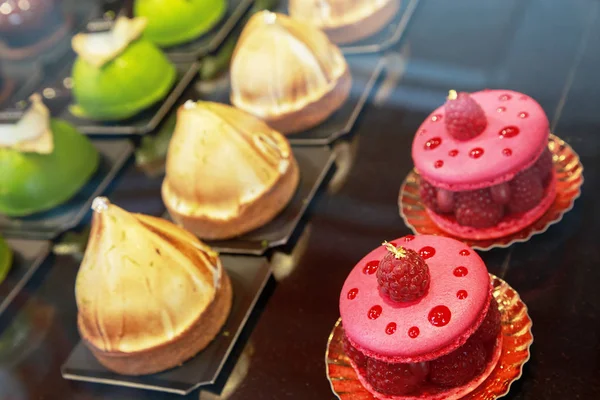 Primer plano de coloridos pasteles franceses — Foto de Stock