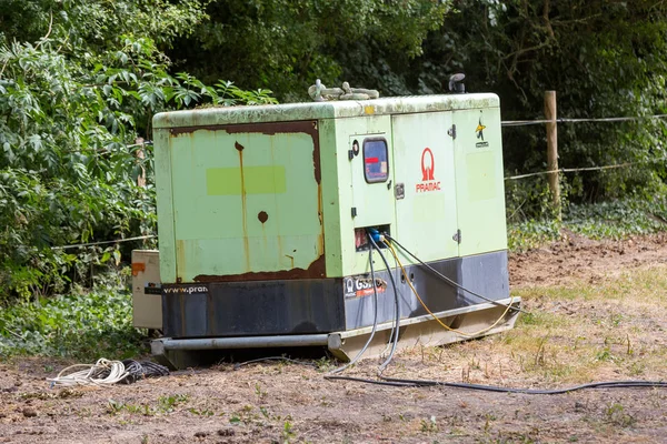 Electrogenic generator group isolated on power plant station — Stock Photo, Image