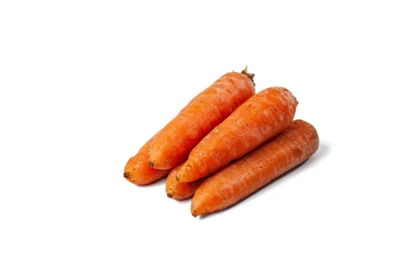 Варена морква на білому тлі — стокове фото