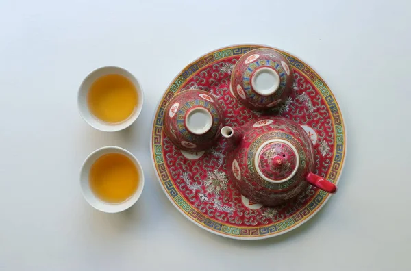 Chinese tea set, longevity