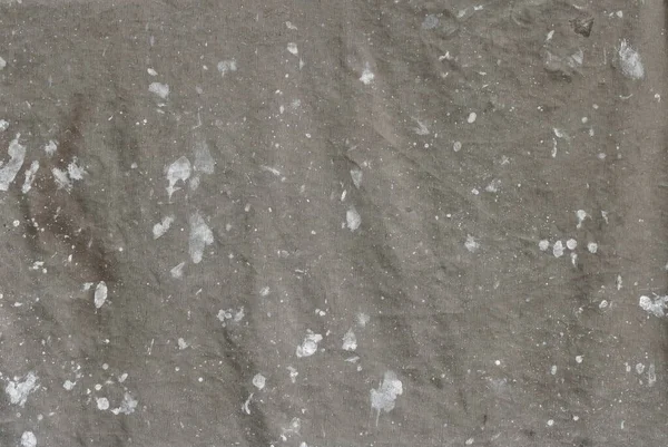 Nahaufnahme Faltige Leinwand Mit Weißen Flecken Auf Der Gesamten Oberfläche — Stockfoto