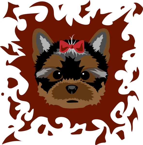 De Yorkshire Terrier — Stockvector