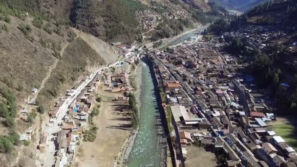 Desde Azotea Paucartambo Vista Río Perú Paucartambo Una Ciudad Del — Vídeos de Stock