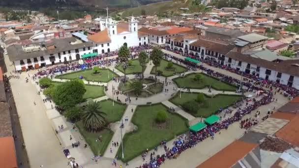 Ciudad Cáhapoyas Cima Ciudad Cachapoyas Perú Chachapoyas Una Ciudad Del — Vídeos de Stock