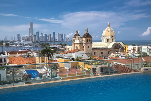 Vista de Cartagena de Indias, Colômbia — Fotografia de Stock