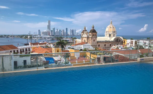 Vista de Cartagena de Indias, Colômbia — Fotografia de Stock