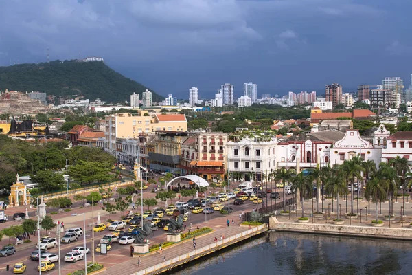 Widok na Cartagena de Indias, Kolumbia — Zdjęcie stockowe