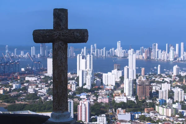 Vista de Cartagena de Indias, Colômbia — Fotografia de Stock