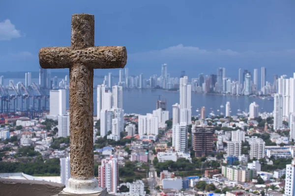 Vista de Cartagena de Indias, Colombia — Foto de Stock