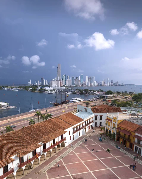 Vista de Cartagena de Indias, Colômbia — Fotografia de Stock