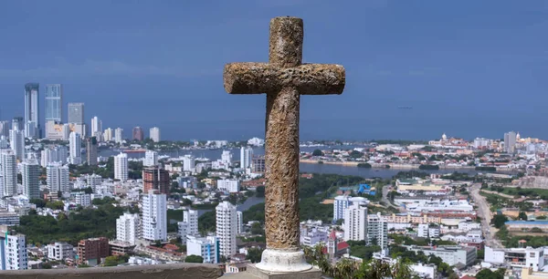 Uitzicht op Cartagena de Indias, Colombië — Stockfoto