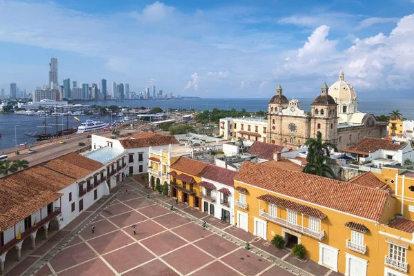 Widok na Cartagena de Indias, Kolumbia — Zdjęcie stockowe