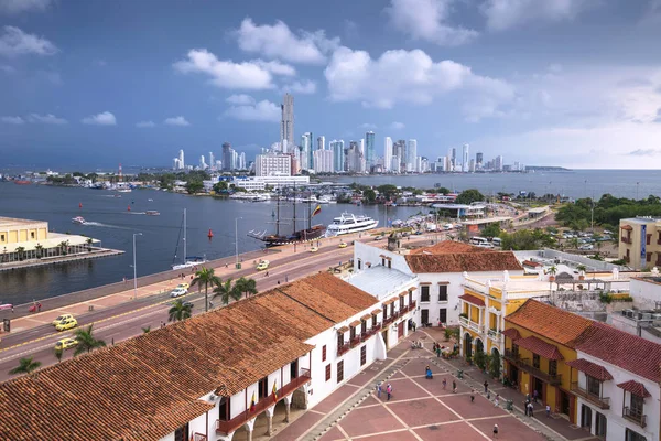 Uitzicht op Cartagena de Indias, Colombië — Stockfoto