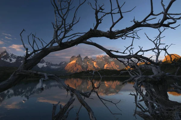 Pehoe lake, Torres del Paine National Park, Chile — Stock Photo, Image