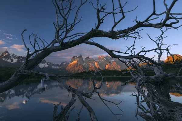 Pehoe tó, Torres del Paine Nemzeti Park, Chile — Stock Fotó