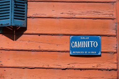 renkli caminito la boca, buenos aires, Arjantin sokak