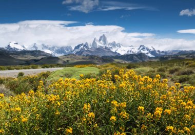 Mount Fitz Roy, Los Glaciares Milli Parkı, Patagonia, Argentin