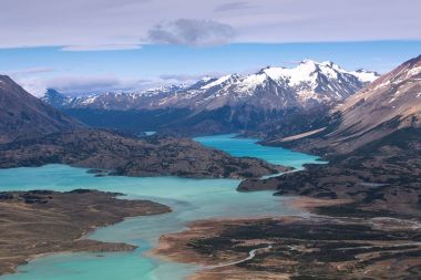 Görünüm Mount Leon, Perito Moreno Milli Parkı, Patagonia, Ar
