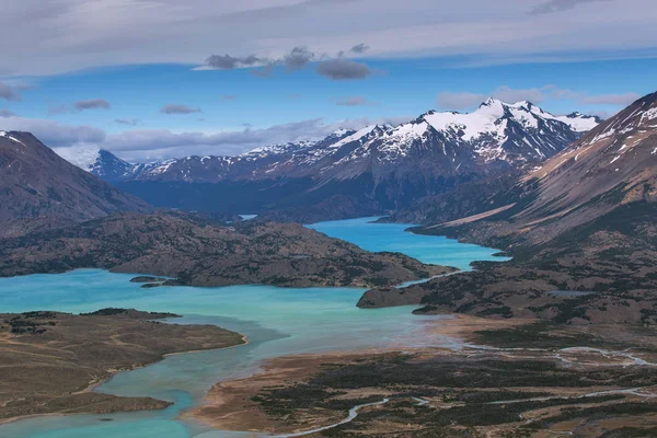 View from Mount Leon to lake Belgrano, Perito Moreno National Pa — Stock Photo, Image