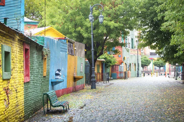 Colorida calle Caminito en La Boca, Buenos Aires, Argentina —  Fotos de Stock