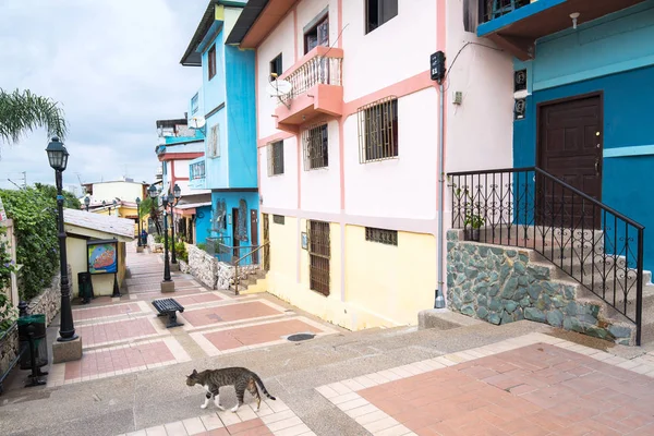 Guayaquil, Ecuador, február - 2017. Vagy a színes házairól a Las Penas kerületben a Szent Ana-hegy. — Stock Fotó