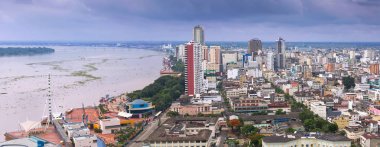 Malecón ve Guayas Nehri Guayaquil, Ekvator görünümü