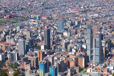 Bogota, Kolombiya merkezinin görünümü