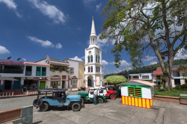 BUENAVISTA, COLOMBIA JANUARY 22; View of colonisal city Buenavis clipart