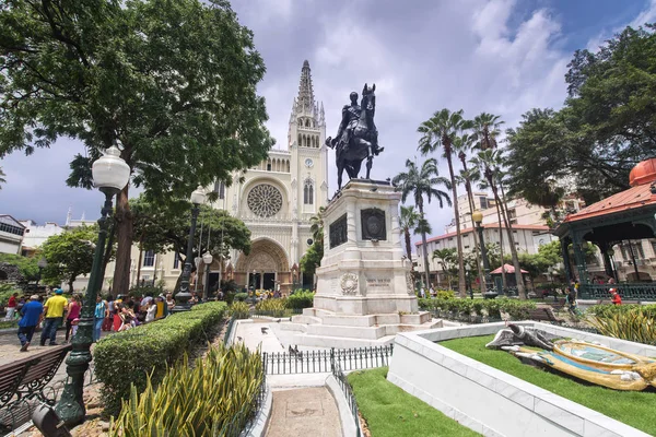 GUAYAQUIL, ECUADOR, 12 FEBBRAIO: Il famoso Seminario Park dove — Foto Stock