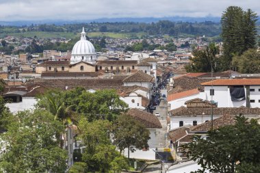 Popayan, Kolombiya - 19 Kasım 2017: Popayan merkezidir 