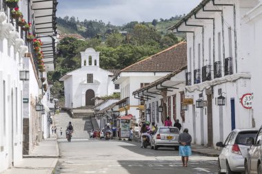 Popayan, Kolombiya - 19 Kasım 2017: Popayan merkezidir 