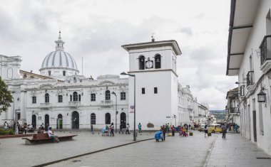 Popayan, Kolombiya - 19 Kasım 2017: Popayan merkezidir 