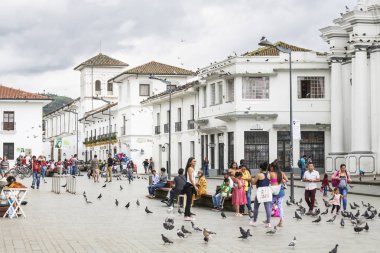 Popayan, Kolombiya - 19 Kasım 2017: Popayan merkezidir 