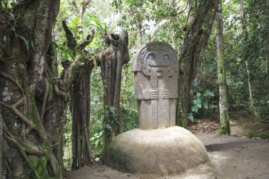 The idols of San Agustn Archaeological Park, Huila, Colombia clipart